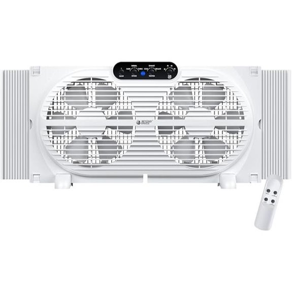 BEYOND BREEZE Twin Window Fan with Remote