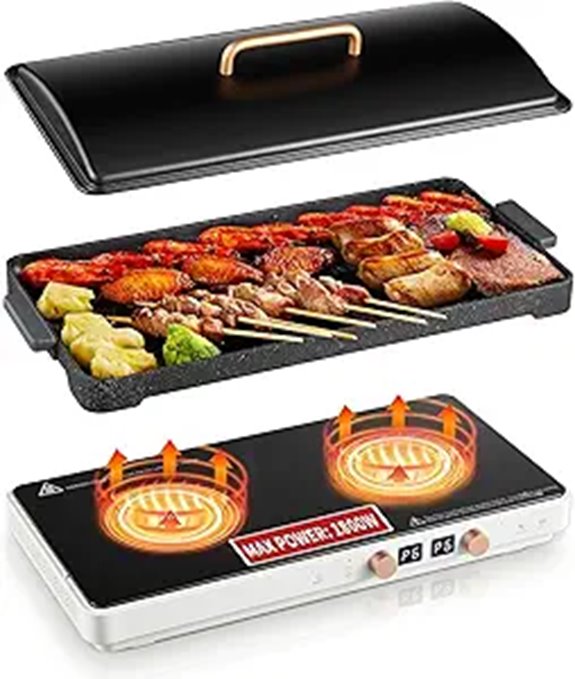 two burner induction cooktop