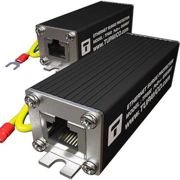 Ethernet Surge Protector 2 Pack RJ45 Lightning Suppressor
