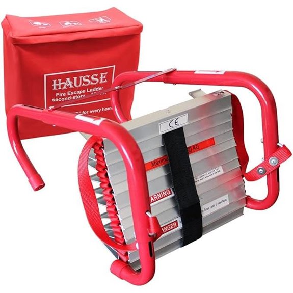 Hausse Retractable 2 Story Fire Escape Ladder 13 Feet