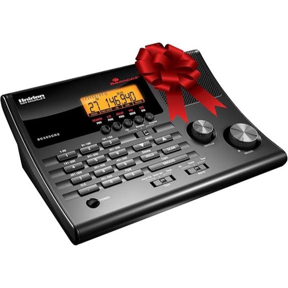 Uniden BC365CRS 500-Channel Scanner with Alarm Clock
