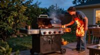 unsafe outdoor grilling practices