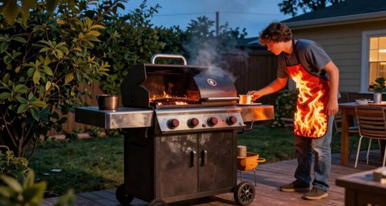 unsafe outdoor grilling practices