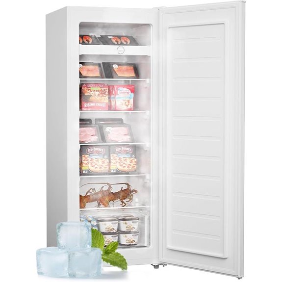 Upstreman 7.0 Cu.Ft Upright Freezer with Shelves