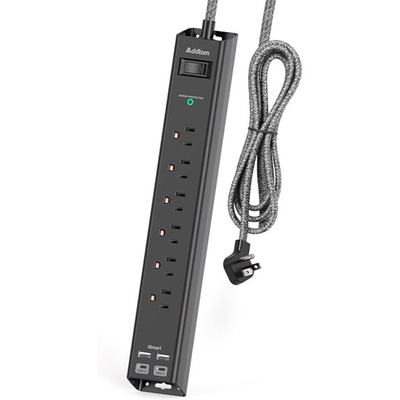 Surge Protector Power Strip with USB and Overload Protection