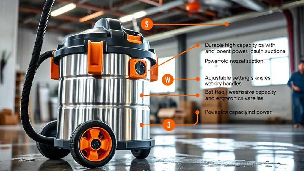 vacuum features for flood