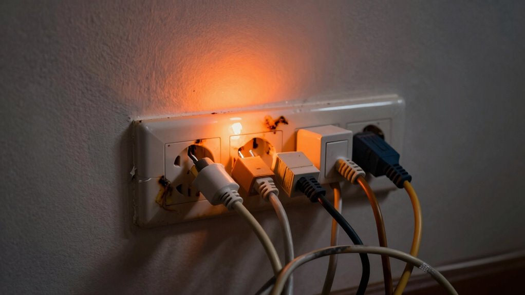 wall heat warning sign