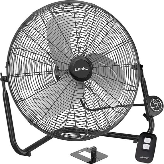 Lasko 20 Wall Mount Fan with Remote