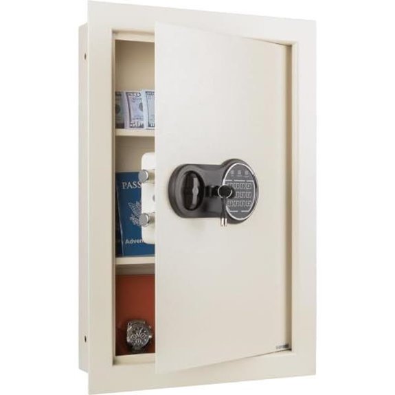 In-Wall Safe with Keypad and Override Keys