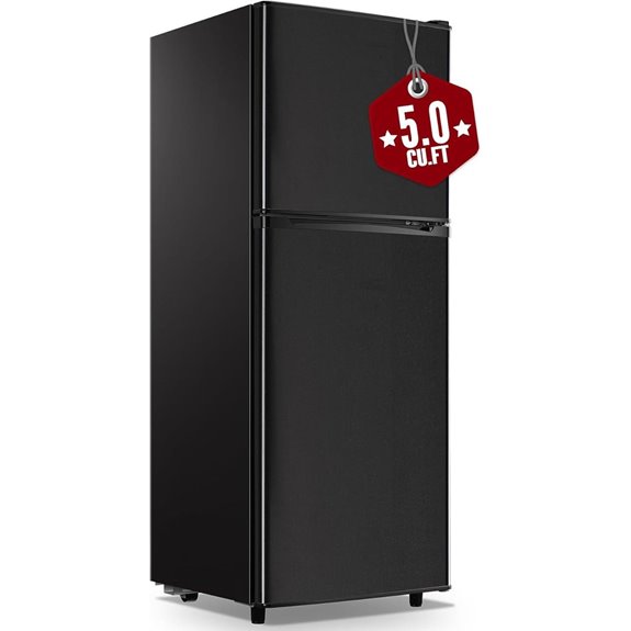 WANAI 5.0 Cu.Ft Double Door Fridge