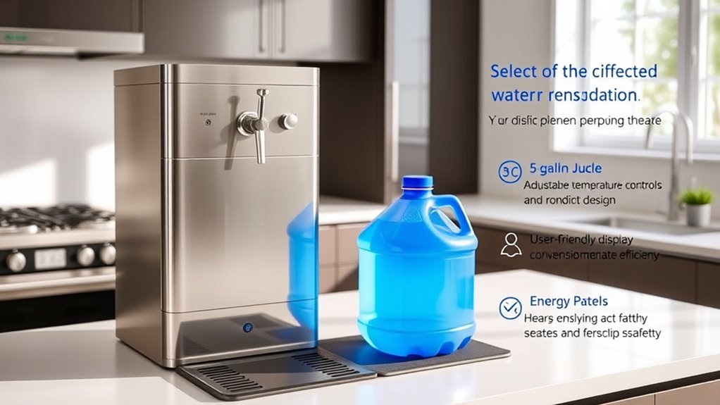 water dispenser compatibility features