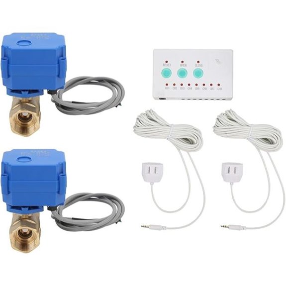 Water Leak Shut Off Valve System with Alarm