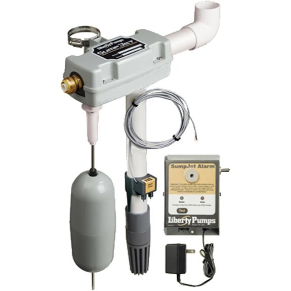 SumpJet Water-Powered Backup Pump with Wireless Alarm