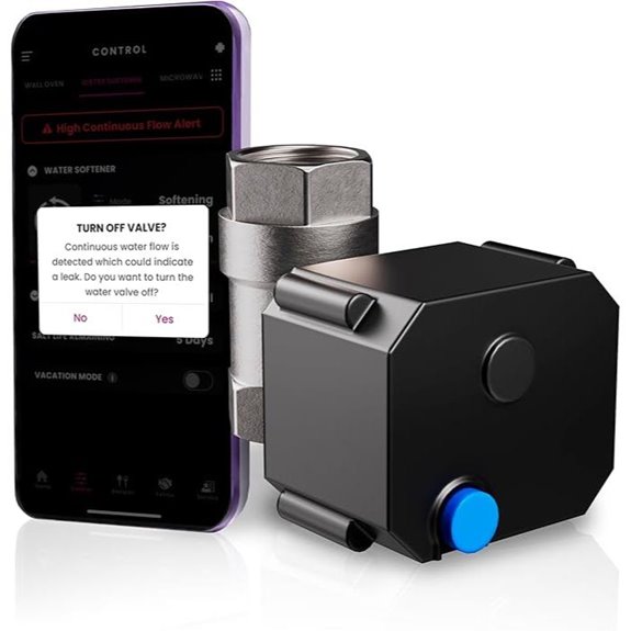 GE Water Softener Remote Shutoff Valve with Leak Detection