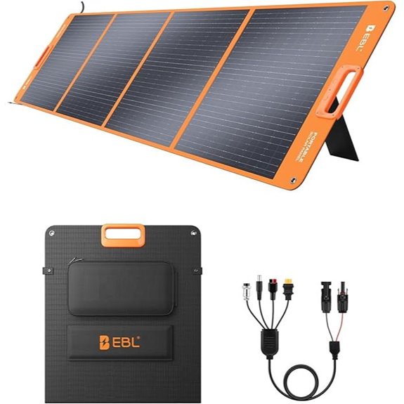 EBL 200W Waterproof Portable Solar Panel for Power Station