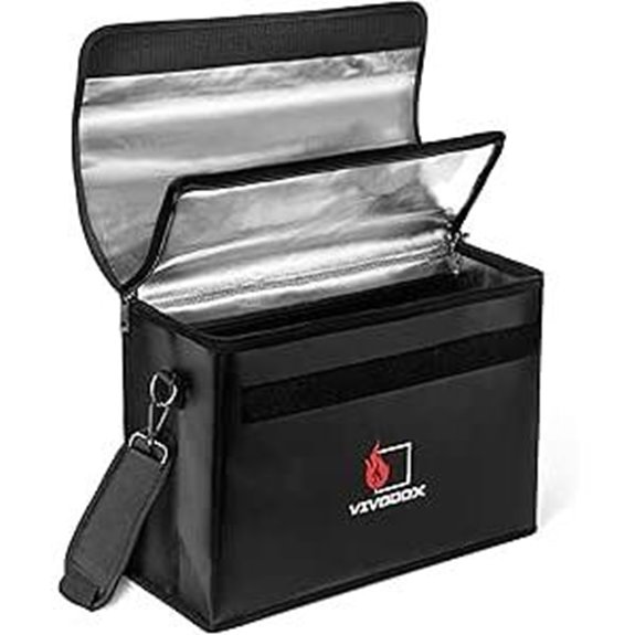 Fireproof Waterproof Document Bag for Binders and Valuables