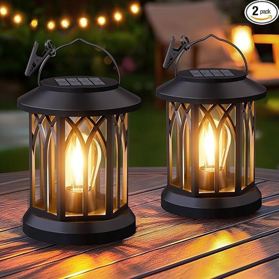 Hanging Waterproof Solar Lanterns (2 Pack)