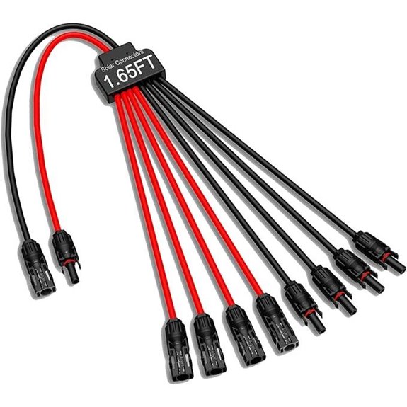 Solar Panel Connectors 2-8 Y Branch Waterproof Splitter