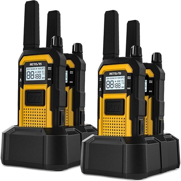 Retevis RB48 Waterproof Walkie Talkies (4 Pack)