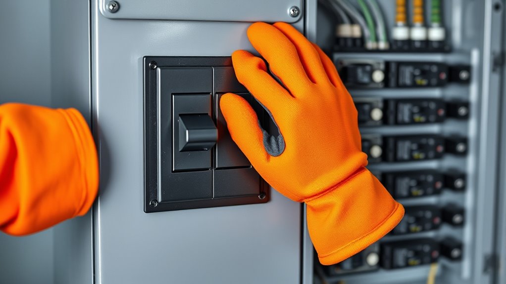 wear protective electrical gear