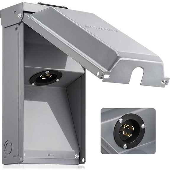 SURAIELEC 30A Generator Power Inlet Box Weatherproof
