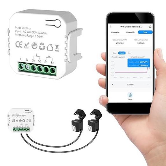 Smart Home Energy Monitor with Wi-Fi and Power Tracking