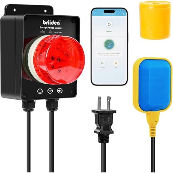 Briidea Smart WiFi Sump Pump Alarm with App