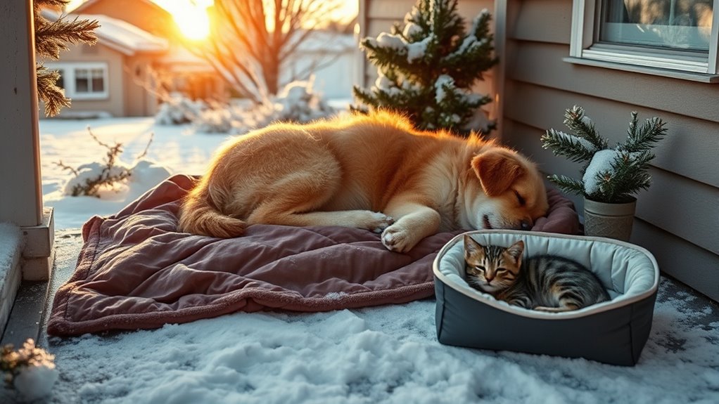 winter outdoor pet hazards