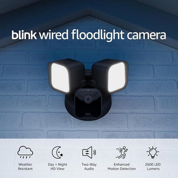 Blink Wired Floodlight Camera with Siren & HD View