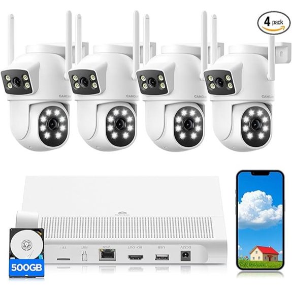4MP Wireless Home Security Camera System