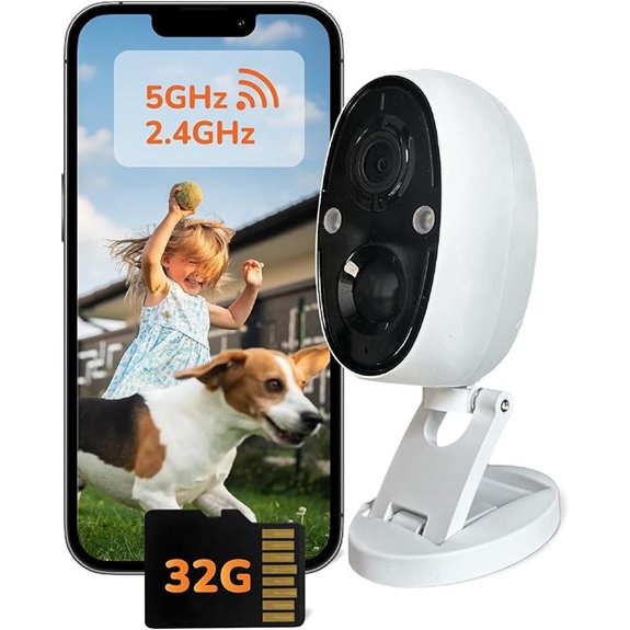 Sensforge 2.5K Indoor/Outdoor Battery Camera with AI