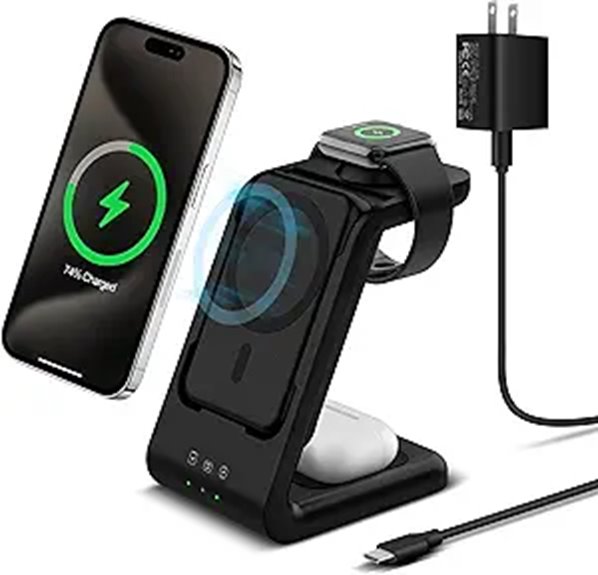 3-in-1 Wireless Charging Station with Power Bank