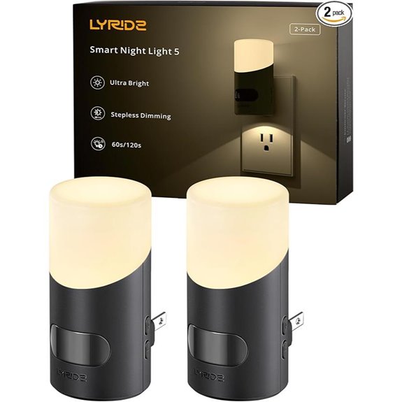 Lyridz Motion Sensor LED Night Lights (2 Pack)