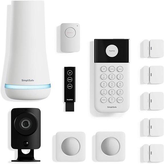 SimpliSafe 12-Piece Wireless Security System with HD Cameras