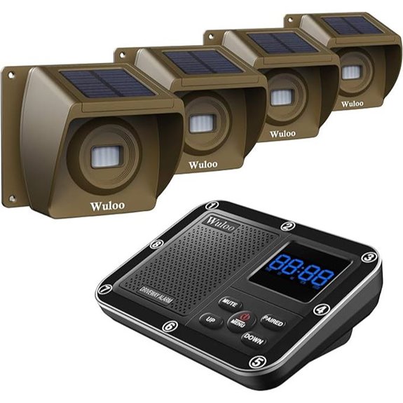 Wireless Solar Driveway Alarm with Motion Sensor