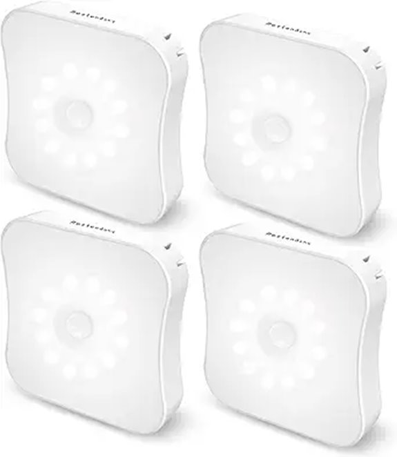 Rechargeable Wireless Motion Sensor Stair Lights (4 Pack)