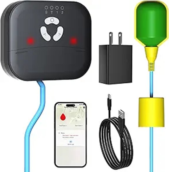 Smart WiFi Sump Pump Alarm with Backup & App Alerts