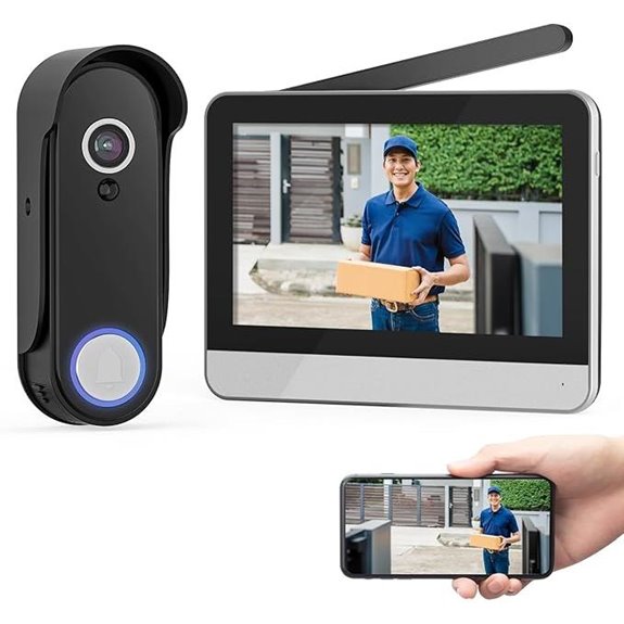 wireless touchscreen video doorbell
