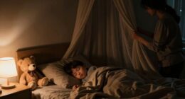 calm bedtime blackout routine