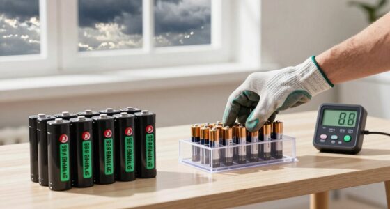 charge backup batteries regularly