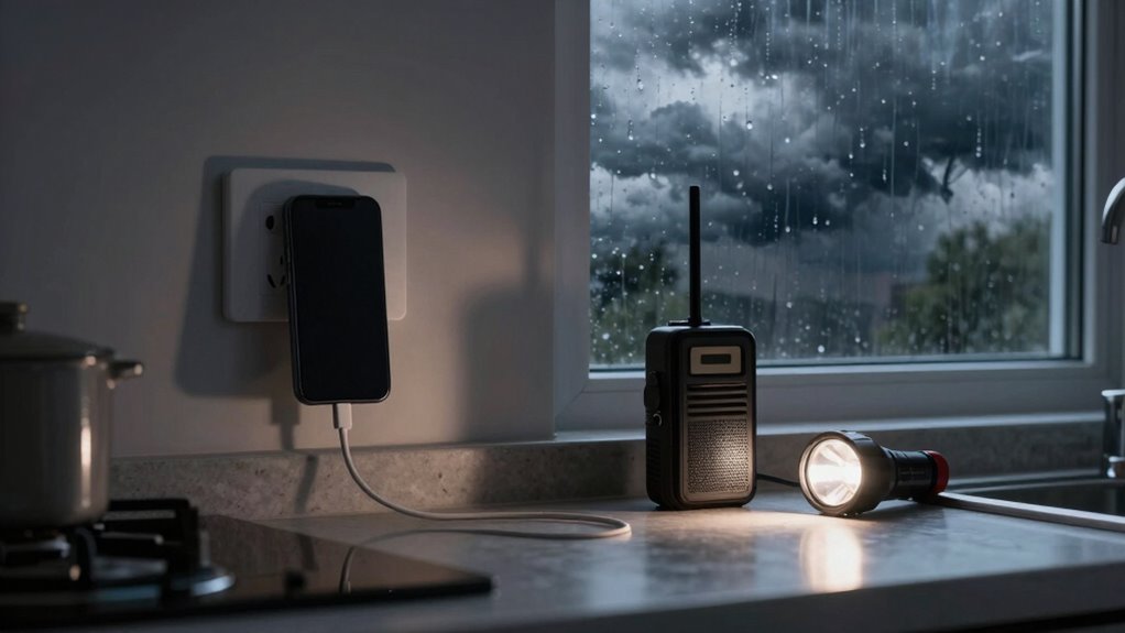 charge devices before storms