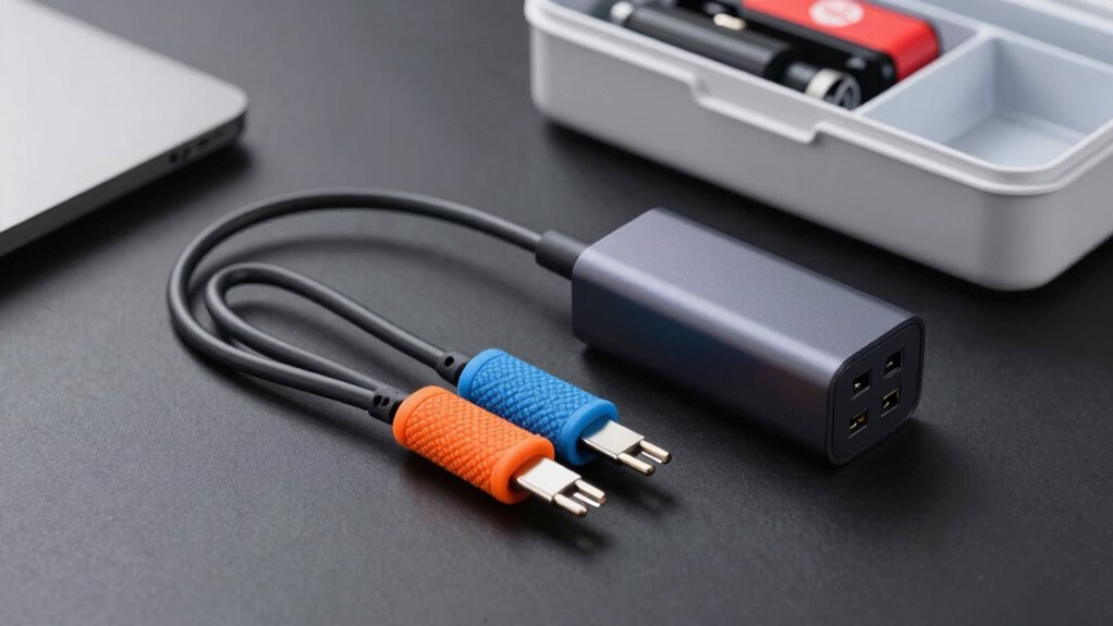 organize cables for emergencies