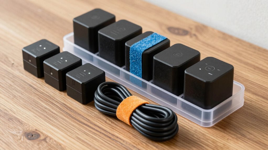 organize cables for emergencies
