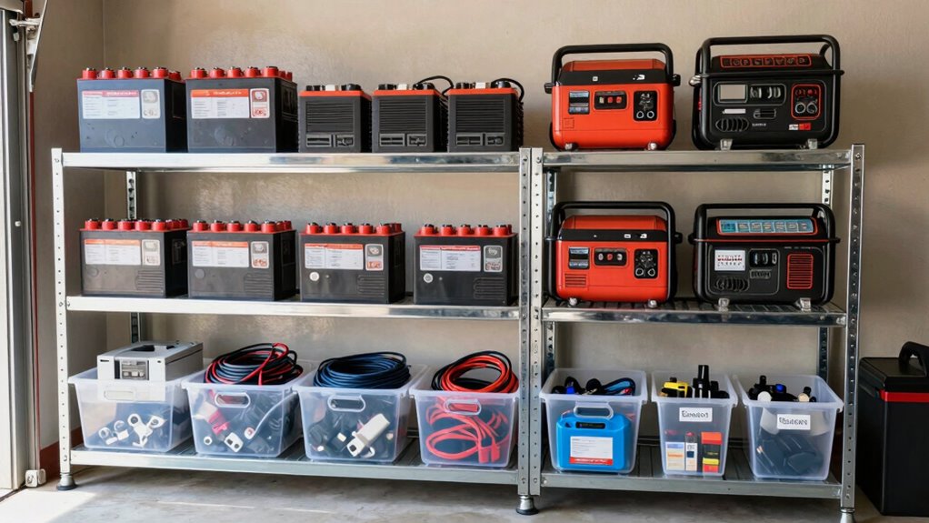 organized backup power storage