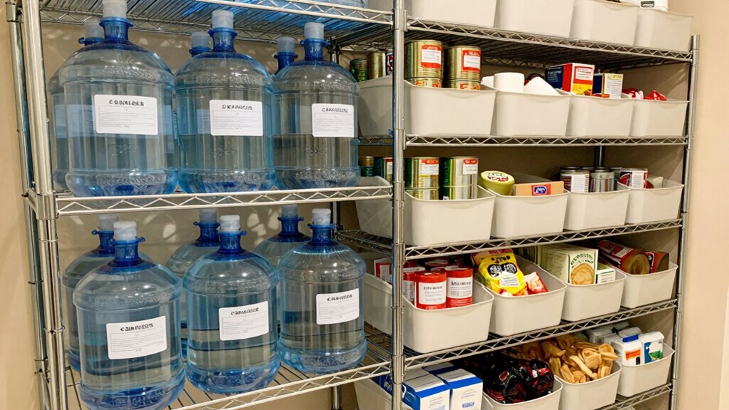 organized supplies for outages