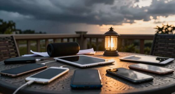 phone batteries before storms
