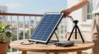 portable solar power setup