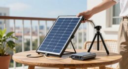portable solar power setup
