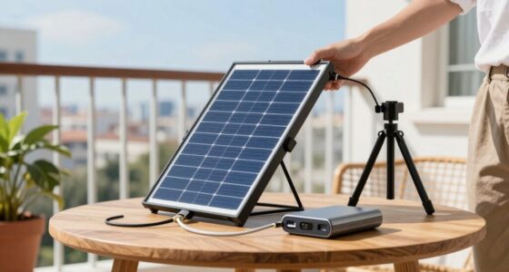 portable solar power setup