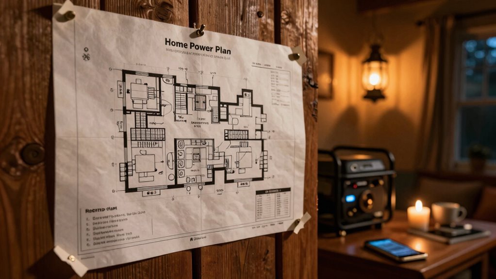 printed backup power plan